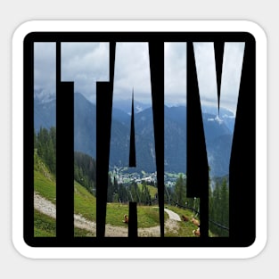 Italy photo in text Sticker